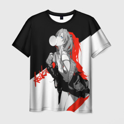 Мужская футболка 3D Asuka Langley Evangelion