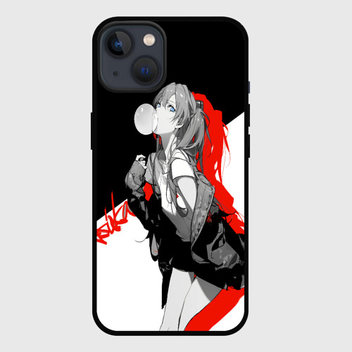 Чехол для iPhone 13 Asuka Langley Evangelion, цвет черный