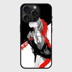 Чехол силиконовый для Apple iPhone 15 Pro матовый Asuka Langley Evangelion