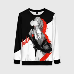 Женский свитшот 3D Asuka Langley Evangelion