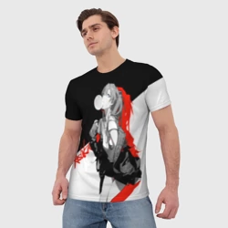 Мужская футболка 3D Asuka Langley Evangelion - фото 2