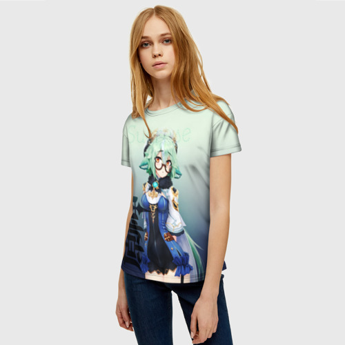 Женская футболка 3D с принтом Sucrose, фото на моделе #1