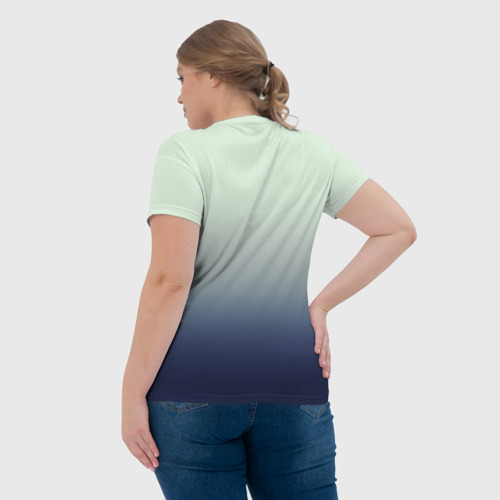 Женская футболка 3D с принтом Sucrose, вид сзади #2