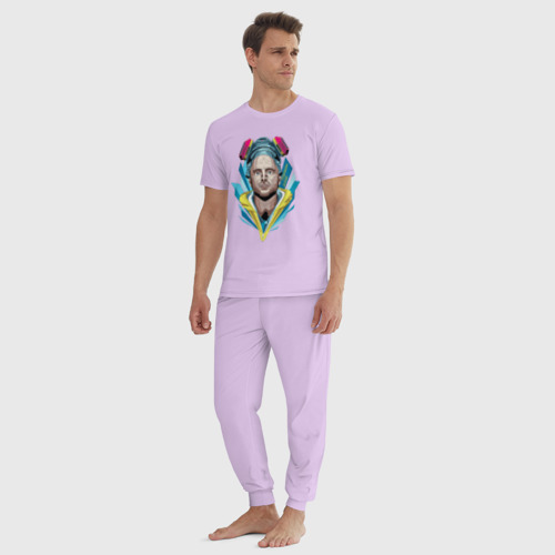 Мужская пижама хлопок Jesse Pinkman, цвет лаванда - фото 5