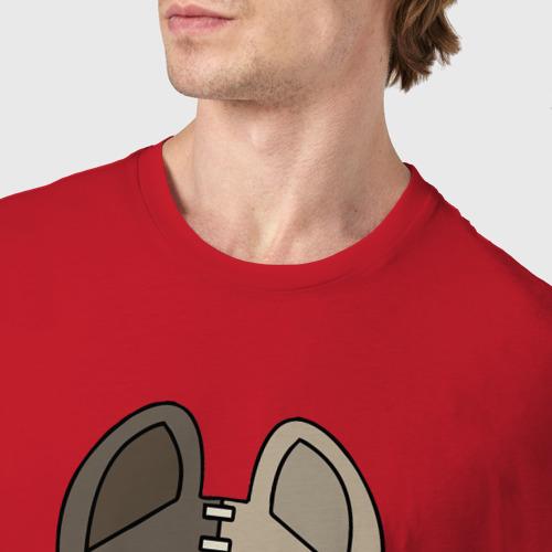Мужская футболка хлопок Глейпнир, цвет красный - фото 6