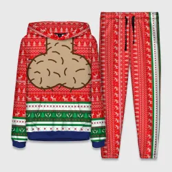 Женский костюм с толстовкой 3D Новый год little Big Ugly sweater