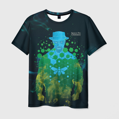 Мужская футболка 3D Уважай Химию, цвет 3D печать