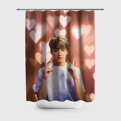 Штора 3D для ванной Jungkook BTS