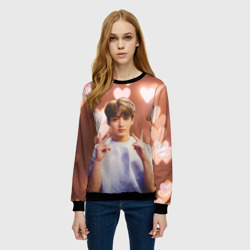 Женский свитшот 3D Jungkook BTS - фото 2