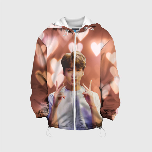 Детская куртка 3D Jungkook BTS, цвет белый