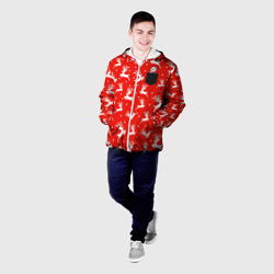 Мужская куртка 3D Снеговик в кармашке - фото 2