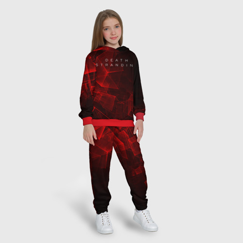Детский костюм с толстовкой 3D Death Stranding s, цвет красный - фото 5