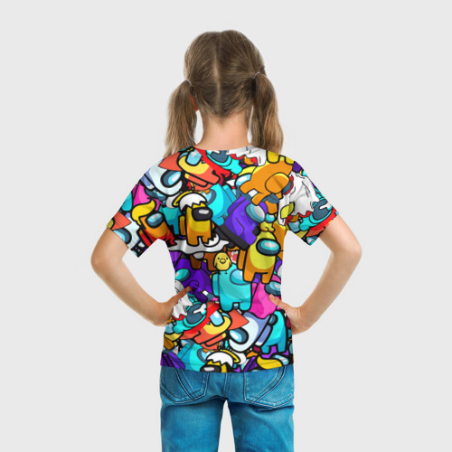 Детская футболка 3D AMONG US, цвет 3D печать - фото 6