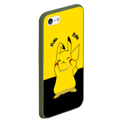 Чехол для iPhone 5/5S матовый Пикачу Пика-Пика - фото 2