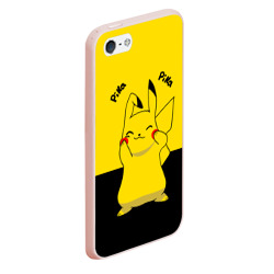 Чехол для iPhone 5/5S матовый Пикачу Пика-Пика - фото 2