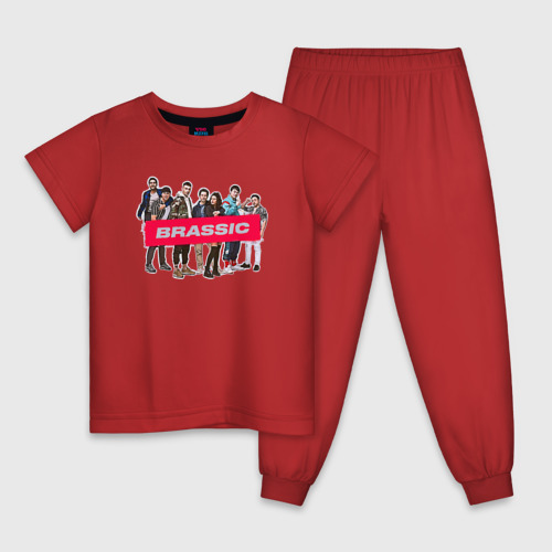 Детская пижама хлопок Голяк Brassic, цвет красный