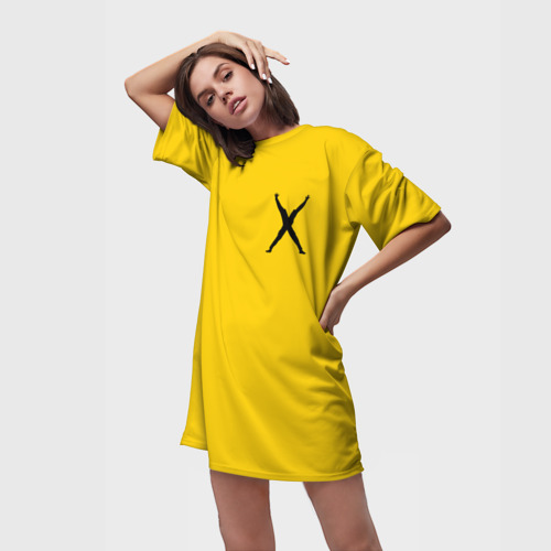 Платье-футболка 3D Human X, цвет 3D печать - фото 3