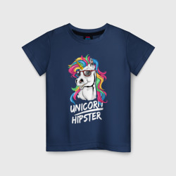 Детская футболка хлопок Unicorn hipster