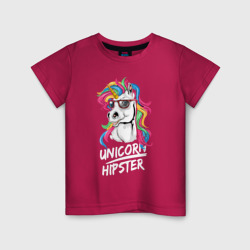 Детская футболка хлопок Unicorn hipster