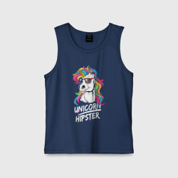 Детская майка хлопок Unicorn hipster