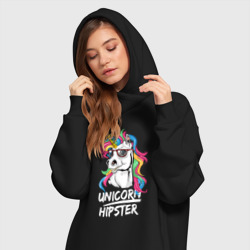 Платье-худи хлопок Unicorn hipster - фото 2