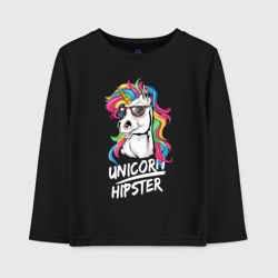 Детский лонгслив хлопок Unicorn hipster