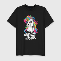 Мужская футболка хлопок Slim Unicorn hipster