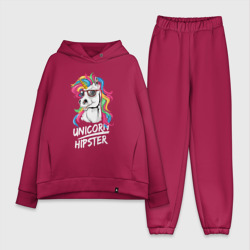 Женский костюм хлопок Oversize Unicorn hipster