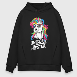 Мужское худи Oversize хлопок Unicorn hipster