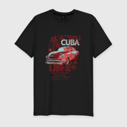 Мужская футболка хлопок Slim Куба