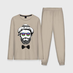 Мужская пижама с лонгсливом хлопок Hipster Джентльмен