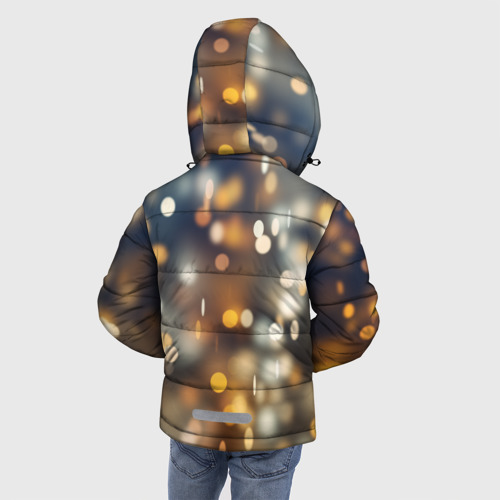 Зимняя куртка для мальчиков 3D с принтом MIN YOONGI, вид сзади #2