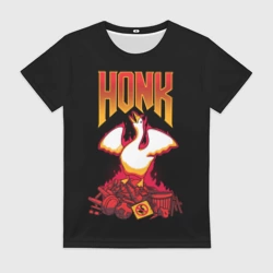 Женская футболка 3D Honk Goose