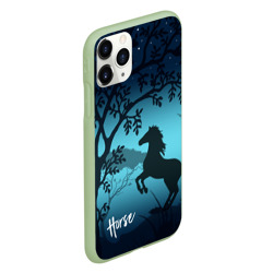 Чехол для iPhone 11 Pro матовый Конь - фото 2