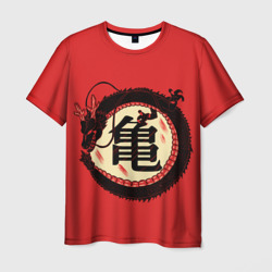 Иероглифы Китайский Дракон – Мужская футболка 3D с принтом купить