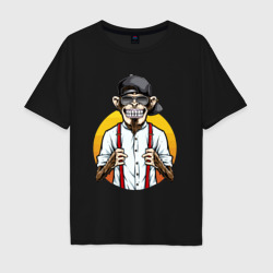 Мужская футболка хлопок Oversize Monkey hipster