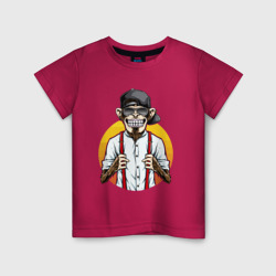 Детская футболка хлопок Monkey hipster