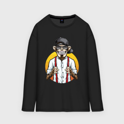 Мужской лонгслив oversize хлопок Monkey hipster