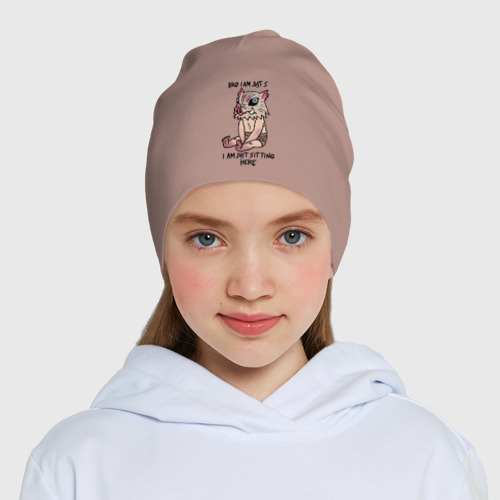 Детская шапка демисезонная Иноске Хашибира, цвет пыльно-розовый - фото 5