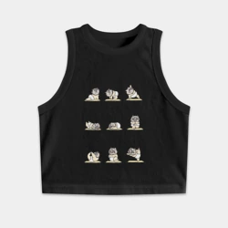 Женская укороченная майка-топ хлопок Йога ОТ Иноске