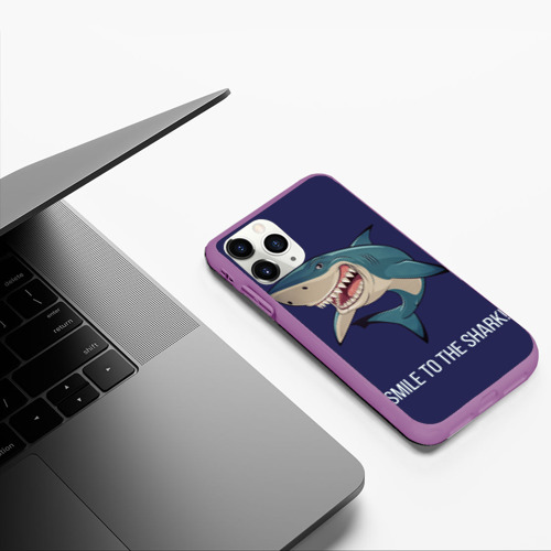 Чехол для iPhone 11 Pro матовый с принтом Улыбнись акуле, фото #5