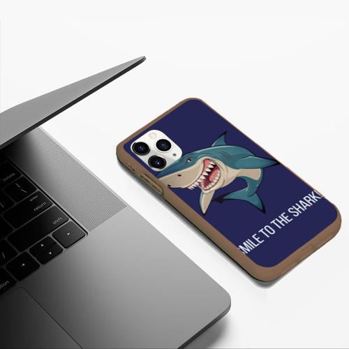 Чехол для iPhone 11 Pro Max матовый с принтом Улыбнись акуле, фото #5