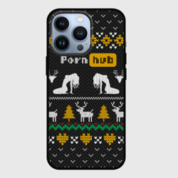 Чехол для iPhone 13 Pro Pornhub свитер с оленями