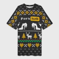 Платье-футболка 3D Pornhub свитер с оленями