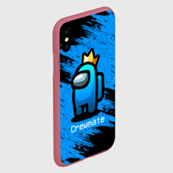 Чехол для iPhone XS Max матовый Among Us - Синий в Короне - фото 2