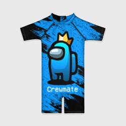 Детский купальный костюм 3D Among Us - Синий в Короне