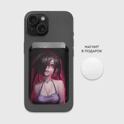 Картхолдер Magsafe магнитный Play with me - creepy sexy anime girl - фото 2