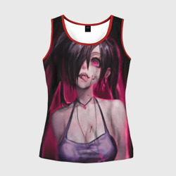 Женская майка 3D Play with me - creepy sexy anime girl