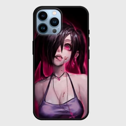 Чехол для iPhone 14 Pro Max Play with me - creepy sexy anime girl