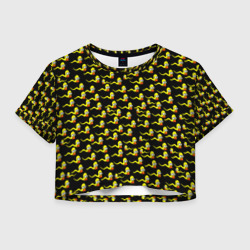 Женская футболка Crop-top 3D Гомер